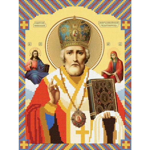 Николай Чудотворец(09) b. Схема для вышивки бисером СвитАрт