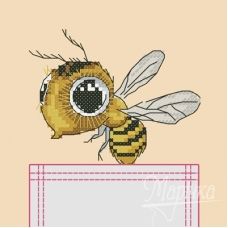 НКВ-003 Пчелка. Набор для вышивки нитками ТМ Маричка