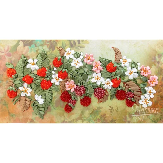 НЛ-3012 Клубника и малина. Наборы для вышивки нитками ТМ Маричка