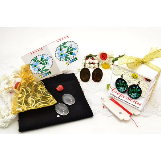 НМ-012с Набор для вышивки украшения Серьги ТМ Вышиванка