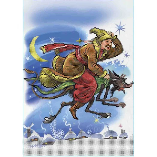А4-К-409 Ночь перед Рождеством. Схема для вышивки бисером ТМ Acorns