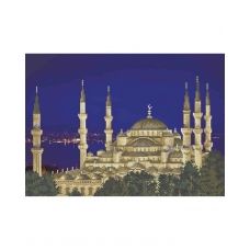 А3-К-431 Ночной Стамбул.Голубая мечеть. Схема для вышивки бисером ТМ Acorns