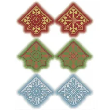 А3-К-896 Новогодние игрушки Часы. Схема для вышивки бисером ТМ Acorns