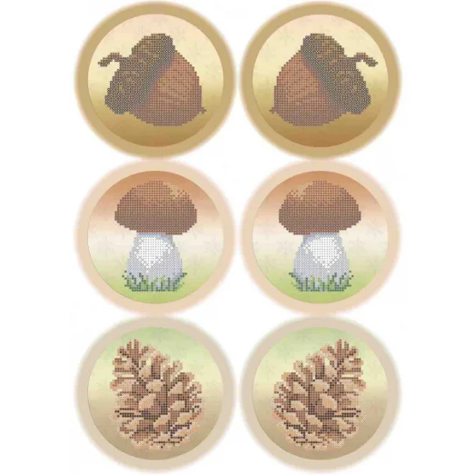 А3-К-1190 Дары леса. Схема для вышивки бисером ТМ Acorns