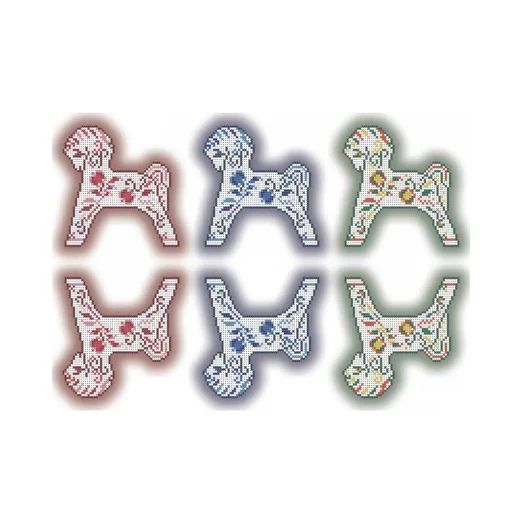 А3-К-427 Новогодние игрушки Лошадка. Схема для вышивки бисером ТМ Acorns