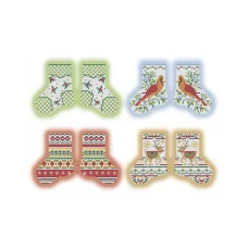 А3-К-425 Новогодние игрушки Рождественский носок. Схема для вышивки бисером ТМ Acorns