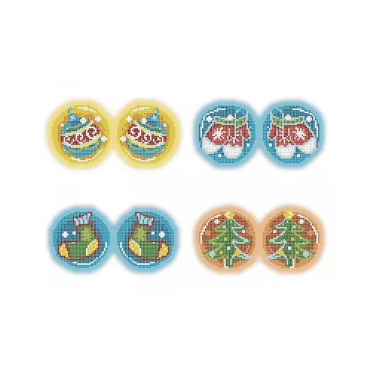 А3-К-1049 Новогодние игрушки "Рождество" Схема для вышивки бисером ТМ Acorns