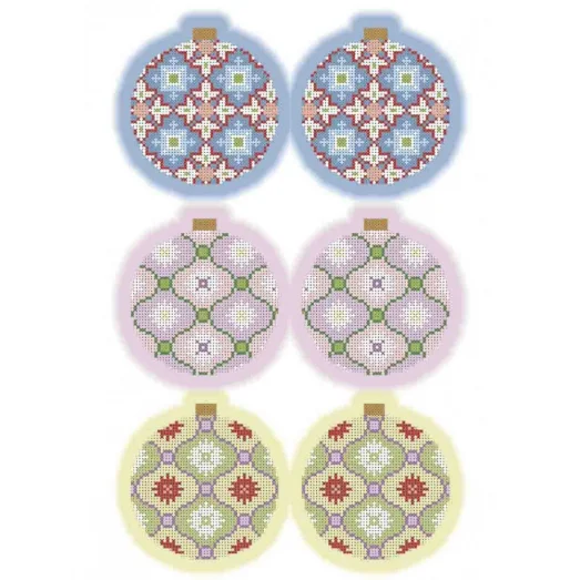 А3-К-897 Новогодние игрушки Шары. Схема для вышивки бисером ТМ Acorns