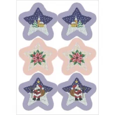 А3-К-472 Новогодние игрушки Звезда. Схема для вышивки бисером ТМ Acorns