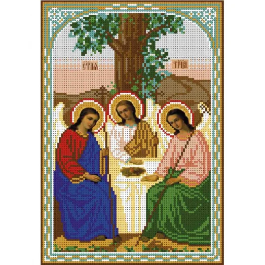 А4-И-319 Образ святой троицы. Схема для вышивки бисером ТМ Acorns