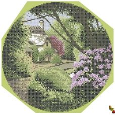ФПК-3022 Окошко к цветущему саду. Схема для вышивки бисером Феникс