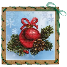 ОР7503 Новогодний шарик. Набор для вышивки бисером Нова Слобода