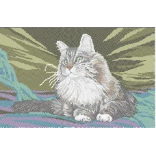 ЛВТ-016 Хозяйский кот. Схема для вышивки бисером. Княгиня Ольга
