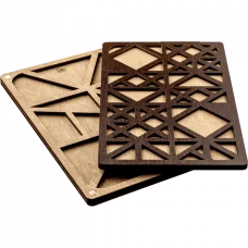 FLZB-047 Органайзер для бисера с деревянной крышкой Волшебная Страна