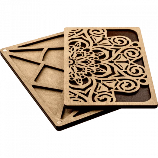 FLZB-050 Органайзер для бисера с деревянной крышкой Волшебная Страна