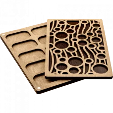 FLZB-052 Органайзер для бисера с деревянной крышкой Волшебная Страна