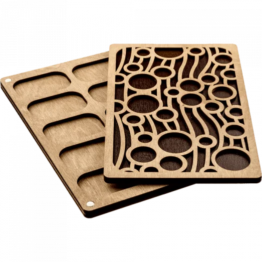 FLZB-052 Органайзер для бисера с деревянной крышкой Волшебная Страна