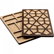 FLZB-053 Органайзер для бисера с деревянной крышкой Волшебная Страна