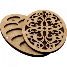 FLZB-055 Органайзер для бисера с деревянной крышкой Волшебная Страна