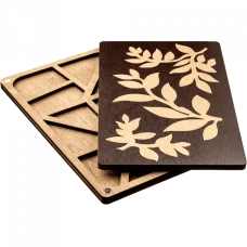 FLZB-061 Органайзер для бисера с деревянной крышкой Волшебная Страна