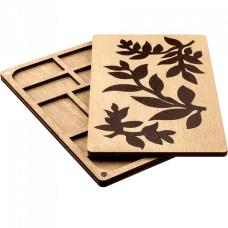 FLZB-062 Органайзер для бисера с деревянной крышкой Волшебная Страна