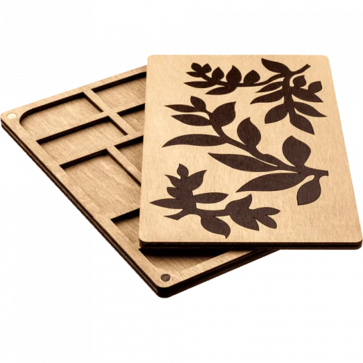 FLZB-062 Органайзер для бисера с деревянной крышкой Волшебная Страна