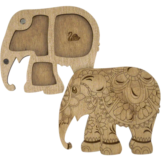 FLZB-097 Органайзер для бисера с деревянной крышкой. Волшебная Страна