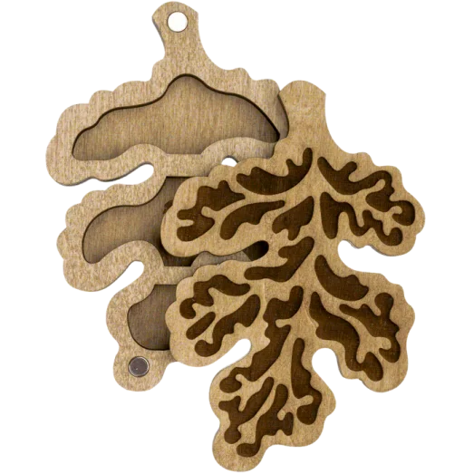 FLZB-102 Органайзер для бисера с деревянной крышкой. Волшебная Страна