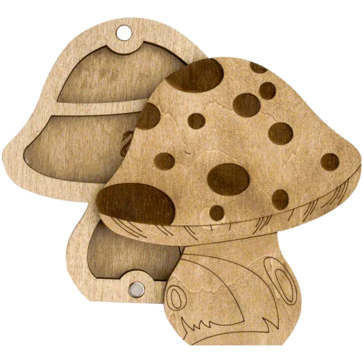 FLZB-103 Органайзер для бисера с деревянной крышкой. Волшебная Страна