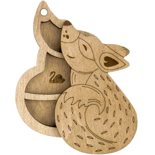 FLZB-104 Органайзер для бисера с деревянной крышкой. Волшебная Страна