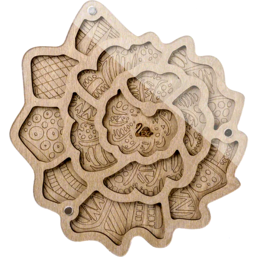 FLZB-115 Органайзер для бисера с акриловой крышкой. Волшебная Страна