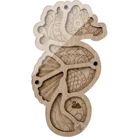 FLZB-120 Органайзер для бисера с акриловой крышкой. Волшебная Страна