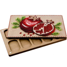 FLZB-068 Набор Органайзер для бисера с деревянной крышкой под вышивку Волшебная Страна