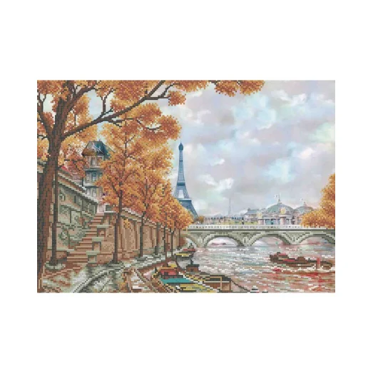 А3-К-844 Осень в Париже. Схема для вышивки бисером ТМ Acorns