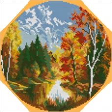 ФПК-4028 Осень в лесу. Схема для вышивки бисером Феникс