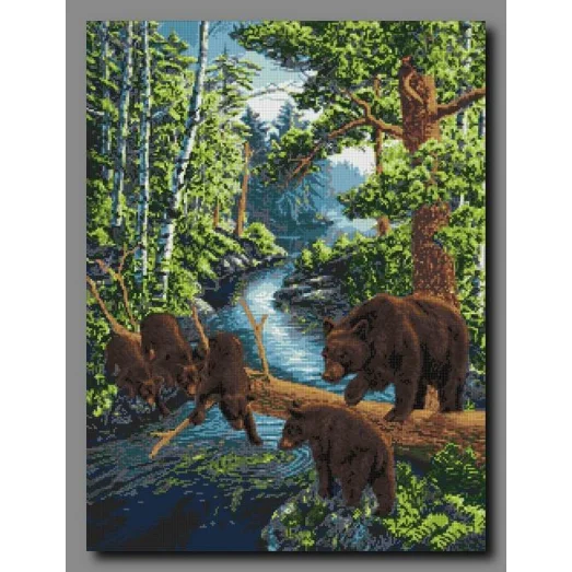 ОСП-60 Медвежий край. Схема для вышивки бисером. Орхидея