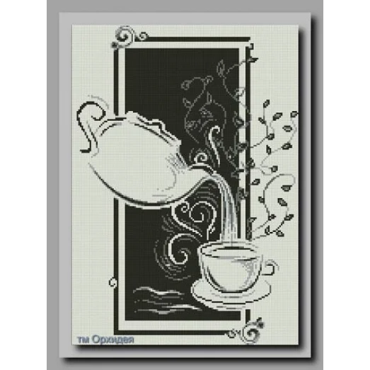 ОСП-27 Восточный чай. Схема для вышивки бисером. Орхидея