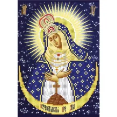 А5-И-487 Остробрамская богородица (частичная). Схема для вышивки бисером ТМ Acorns