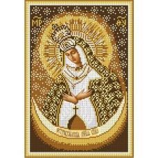 А4-И-453 Остробрамская богородица (золото). Схема для вышивки бисером ТМ Acorns