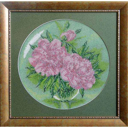 КВ-06 Пионы. Схема для вышивки бисером БС Солес