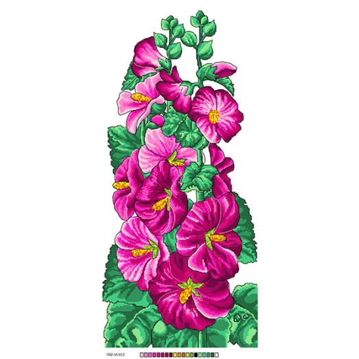 ПА2-16-013 Цветочное панно. Канва для вышивки нитками. ТМ Вишиванка