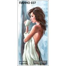 КЛВ-037 (Панно) Девушка. Схема для вышивки бисером Кольорова