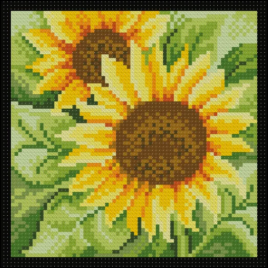 ФПК-5006 Панно с солнечным подсолнухом. Схема для вышивки бисером Феникс