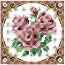 ФПК-5025 Панно с розами. Схема для вышивки бисером Феникс 