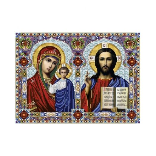 А2-И-007 Пара Казанская - Иисус Христос. Схема для вышивки бисером ТМ Acorns
