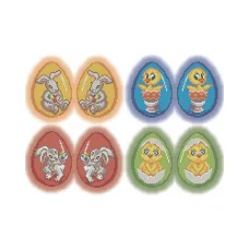 А3-К-498 Пасхальные яйца Кролики и цыплята. Схема для вышивки бисером ТМ Acorns