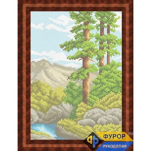 ФР-ПБп4-012 Летний лес. Схема для вышивки бисером ТМ Фурор рукоделия