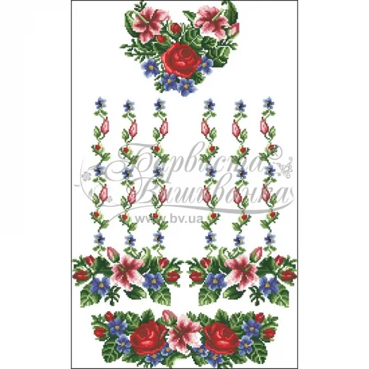 ПД-014 Загатовка детское платье. Барвиста Вишиванка