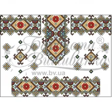 ПД-016 Загатовка детское платье. Барвиста Вишиванка