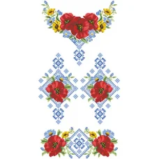 ПД-003 Загатовка детское платье. Барвиста Вишиванка